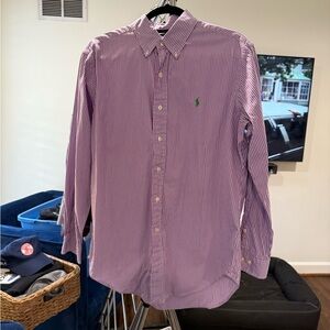 Purple striped Ralph Lauren shirt